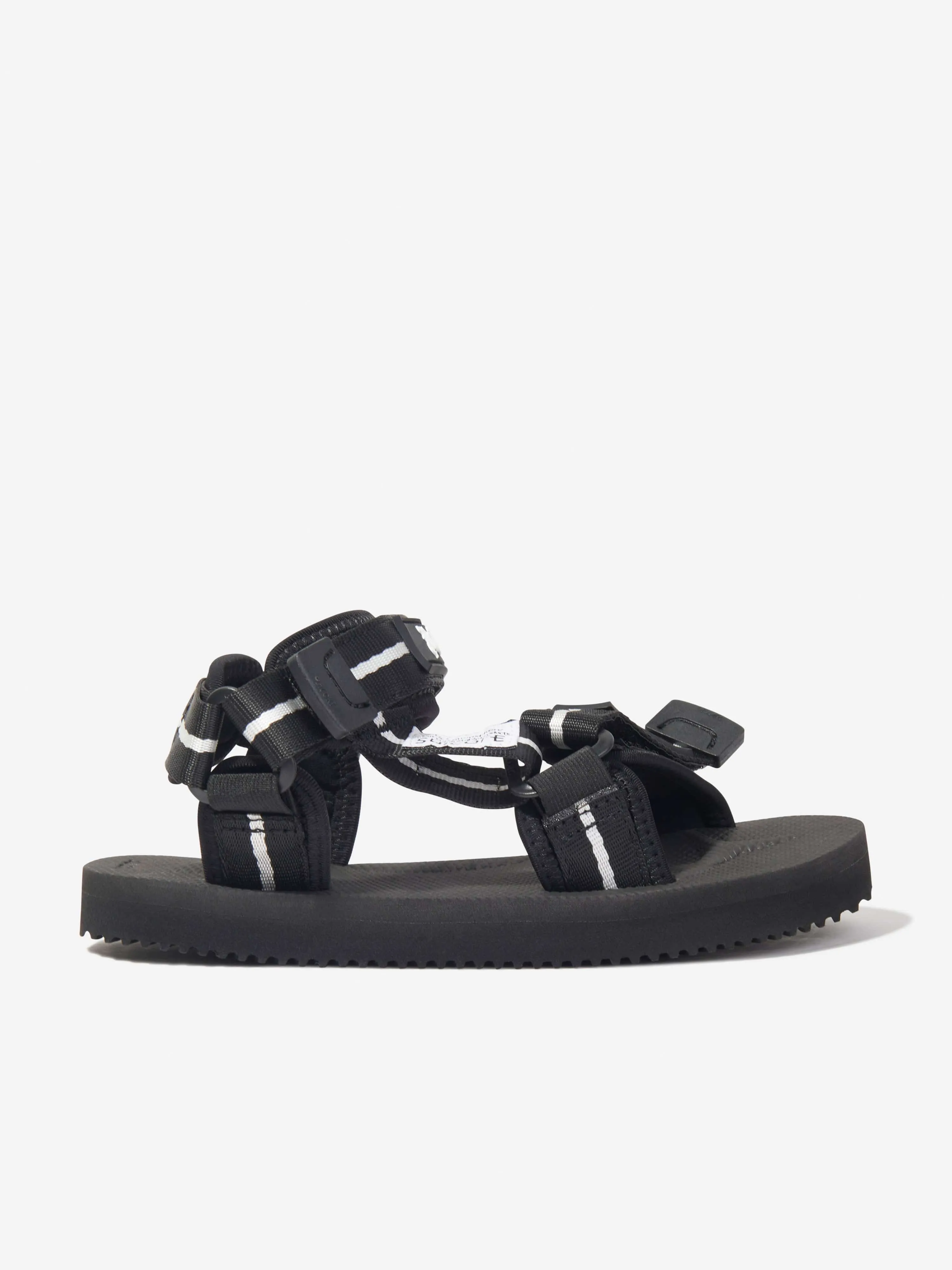 Palm Angels Kids PA X Suicoke Depa-2 Sandals in Black