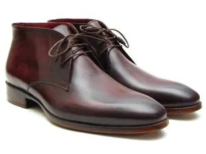 Paul Parkman Handmade Chukka Boots Bordeaux/Brown