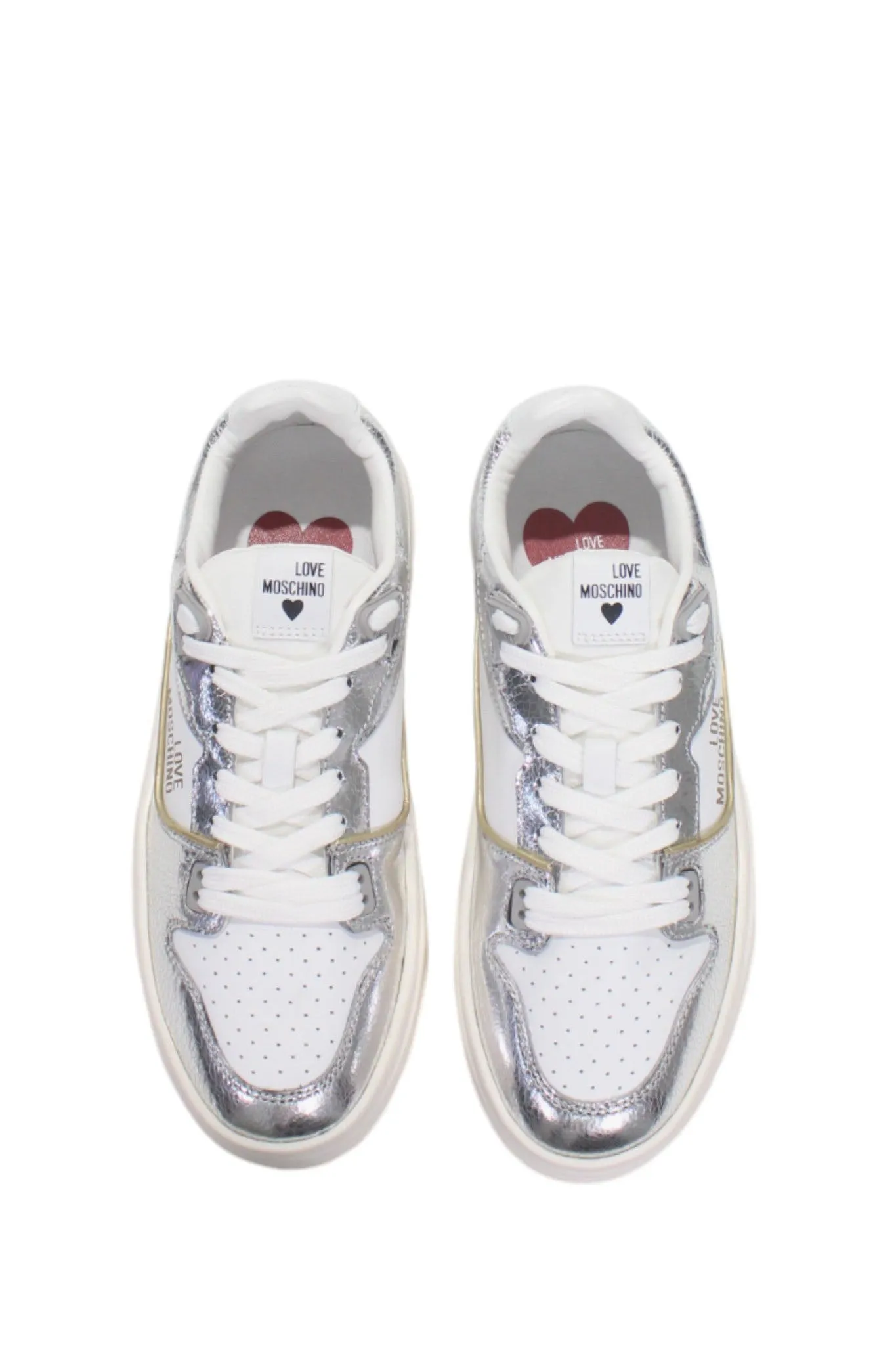 Platform Sneaker - Silver White