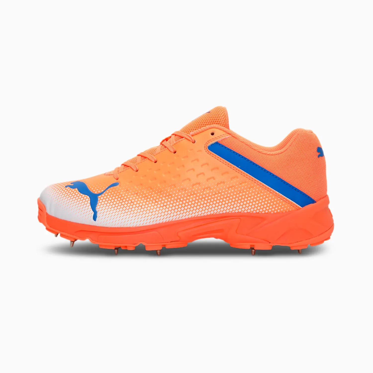 Puma Spike 22.2 Neon Citrus Bluemazing White Cricket Metal Spike Shoes