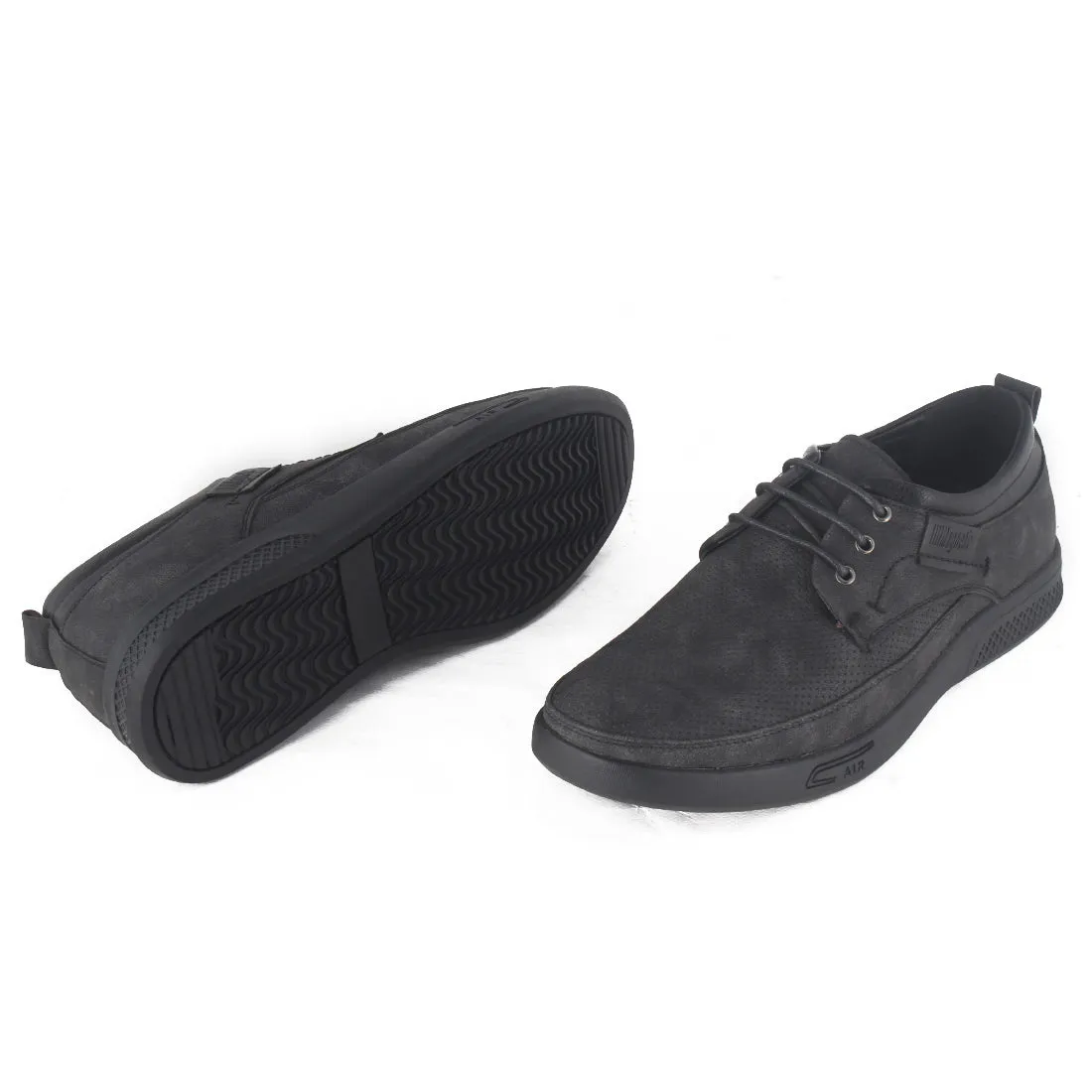 "MEN'S  Casual Shoes / action leather/ black" -8281