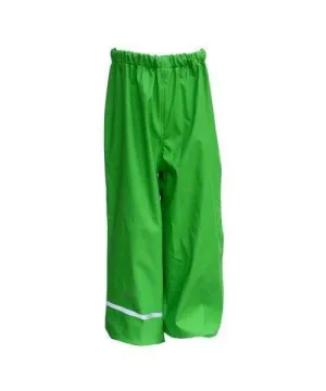 Rain Pant with Elastic Waist: Green