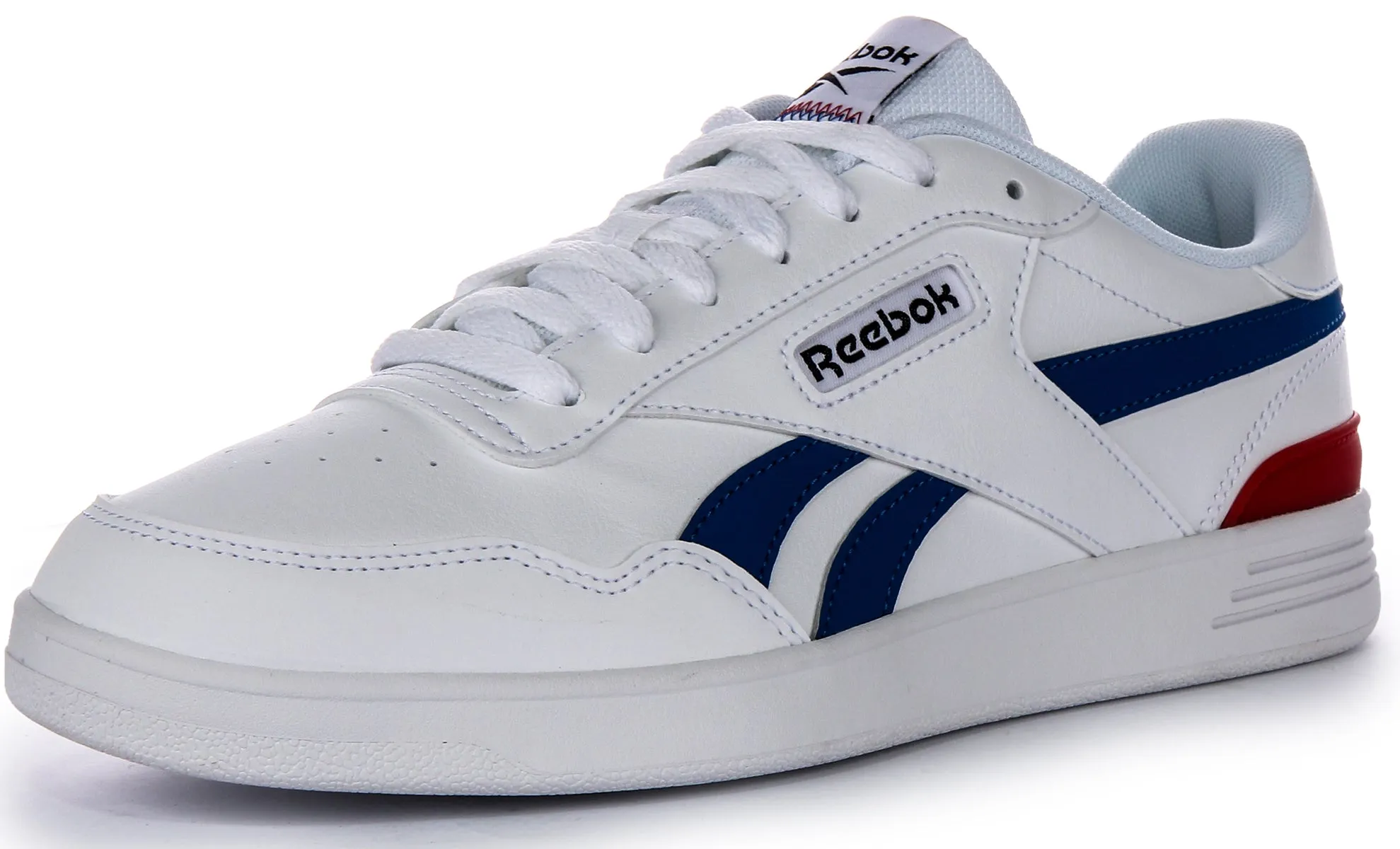 Reebok Court Advance Court In White Blue Red