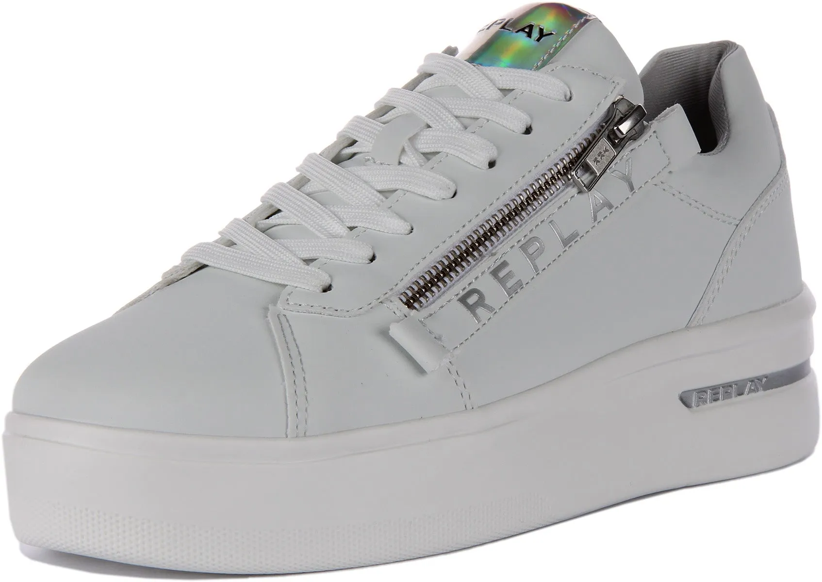 Replay University Zip Trainer In White