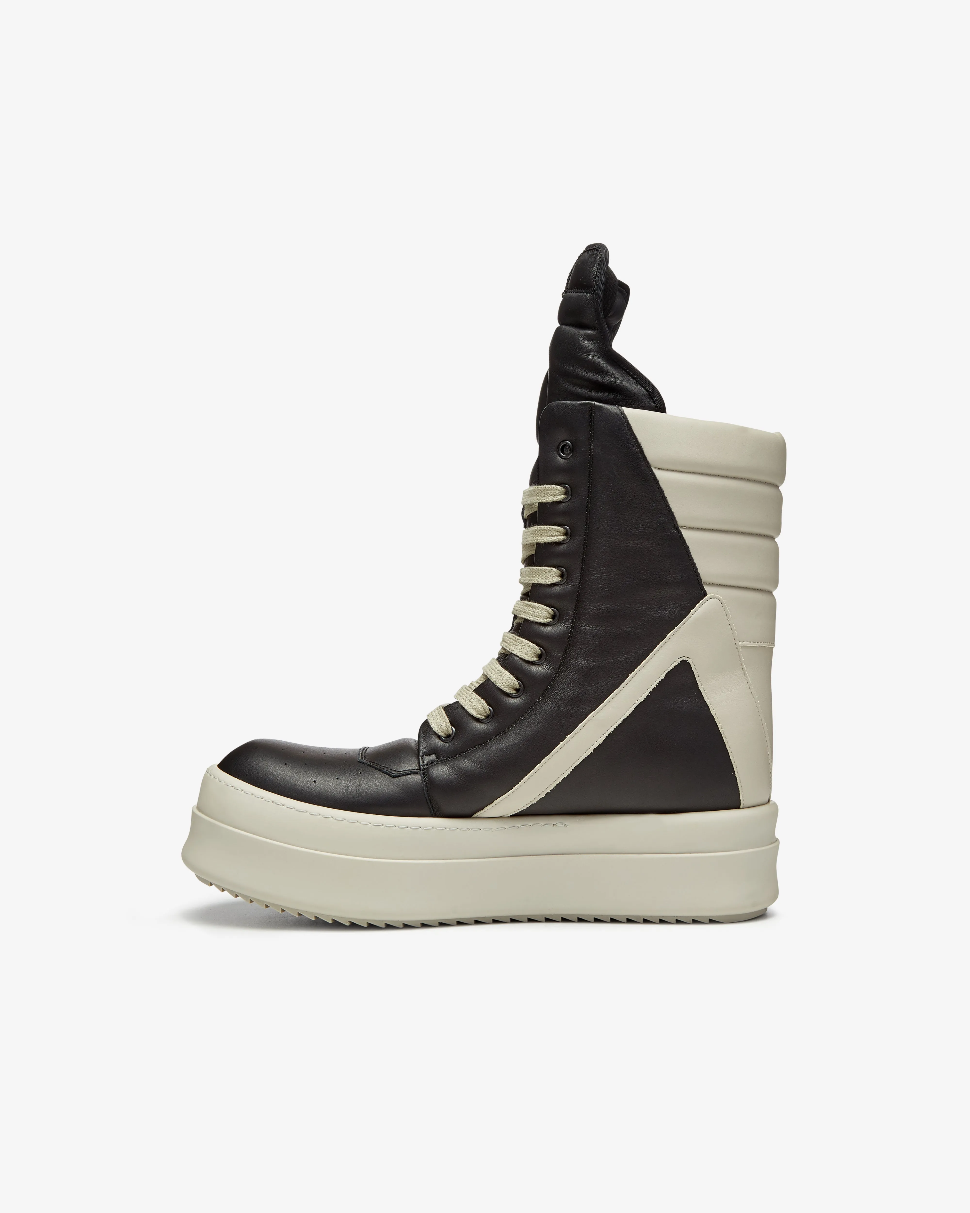 Rick Owens - Men's Mega Geobasket Sneakers - (Black/Pearl)