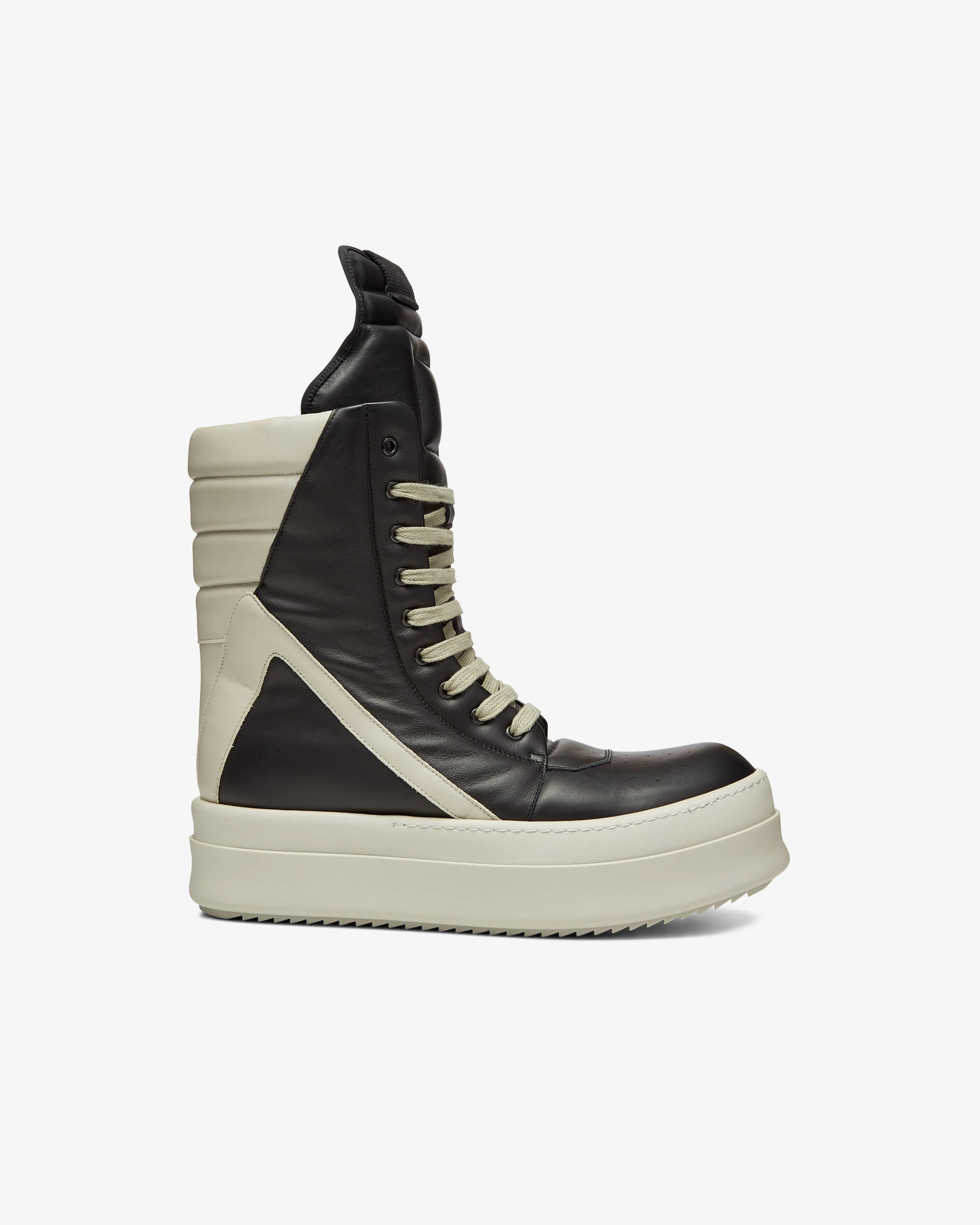 Rick Owens - Men's Mega Geobasket Sneakers - (Black/Pearl)