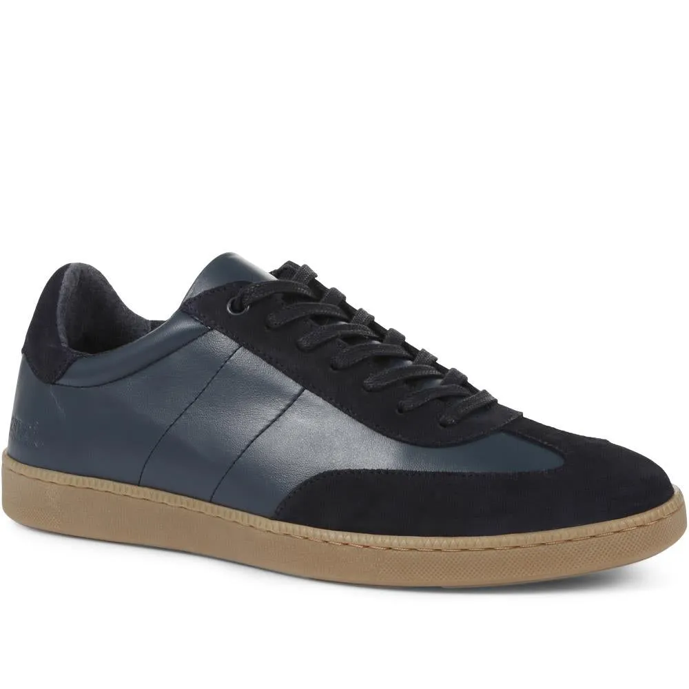 Shrewsbury Leather Lace-Up Trainers - SHREWSBURY / 322 597