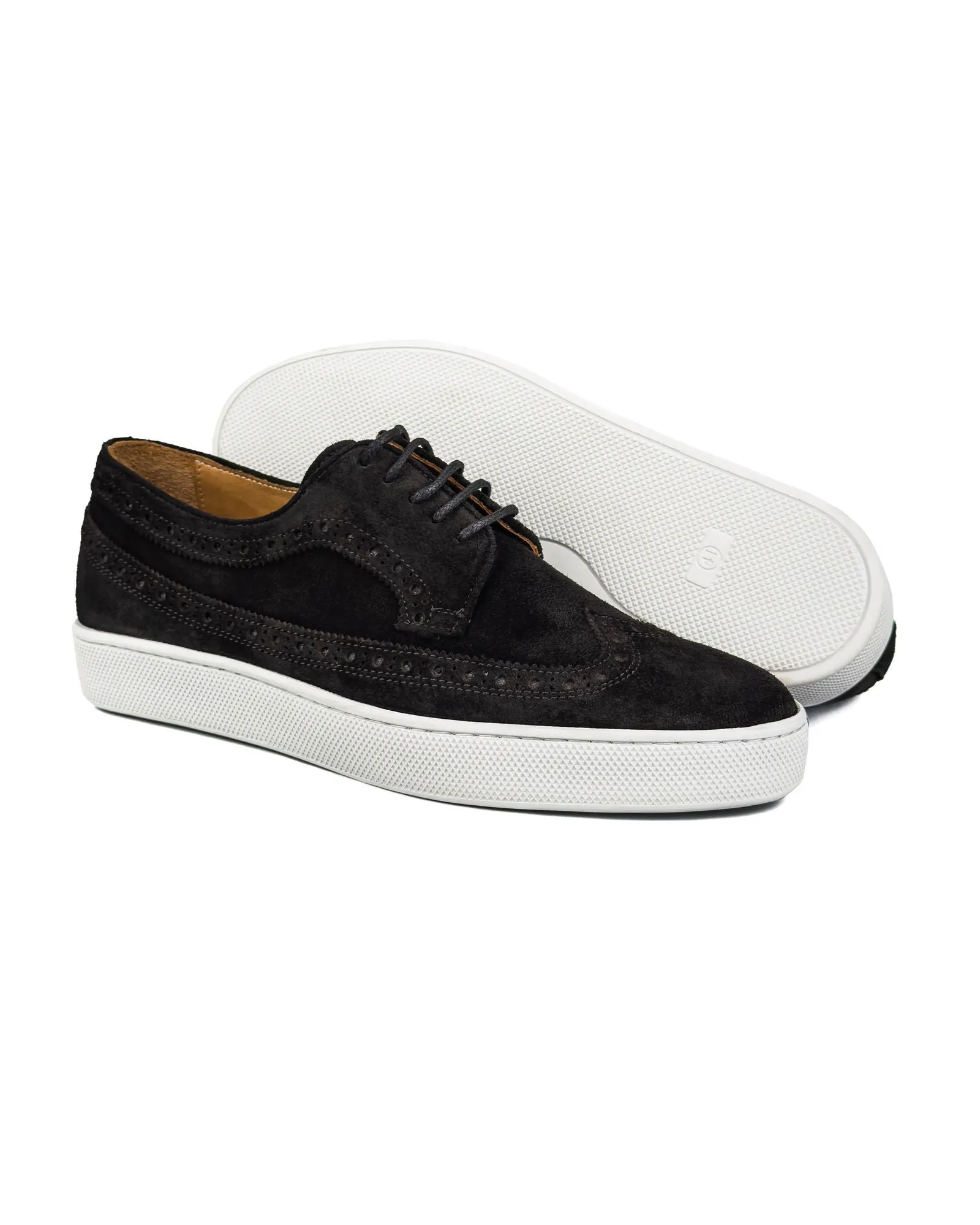 T-Tango-Y Black Genuine Suede Leather Casual Classic Men's Shoe