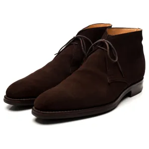 'Tetbury' Dark Brown Suede Chukka Boots UK 10 E