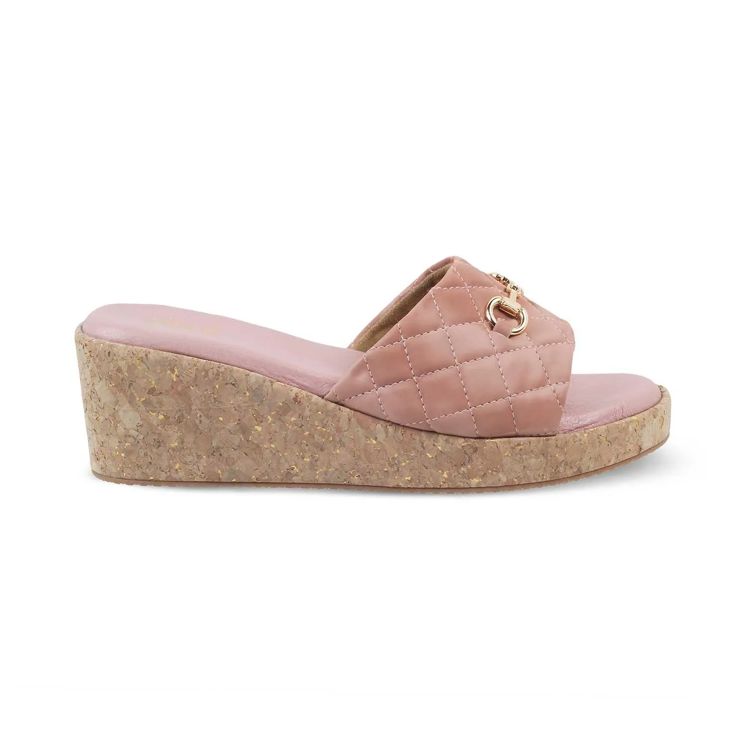 The Ela Pink Women's Casual Wedge Sandals Tresmode