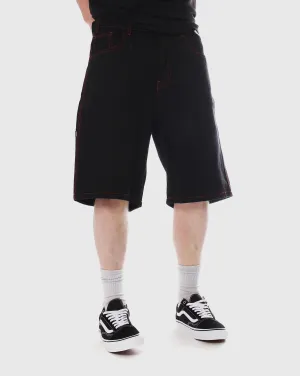 Trainers Baggy Denim Short - Black