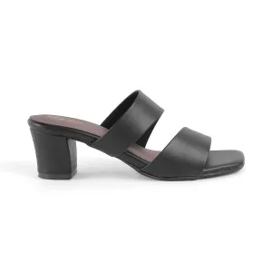 Tresmode Dejvice Black Women's Casual Block Heel Sandals