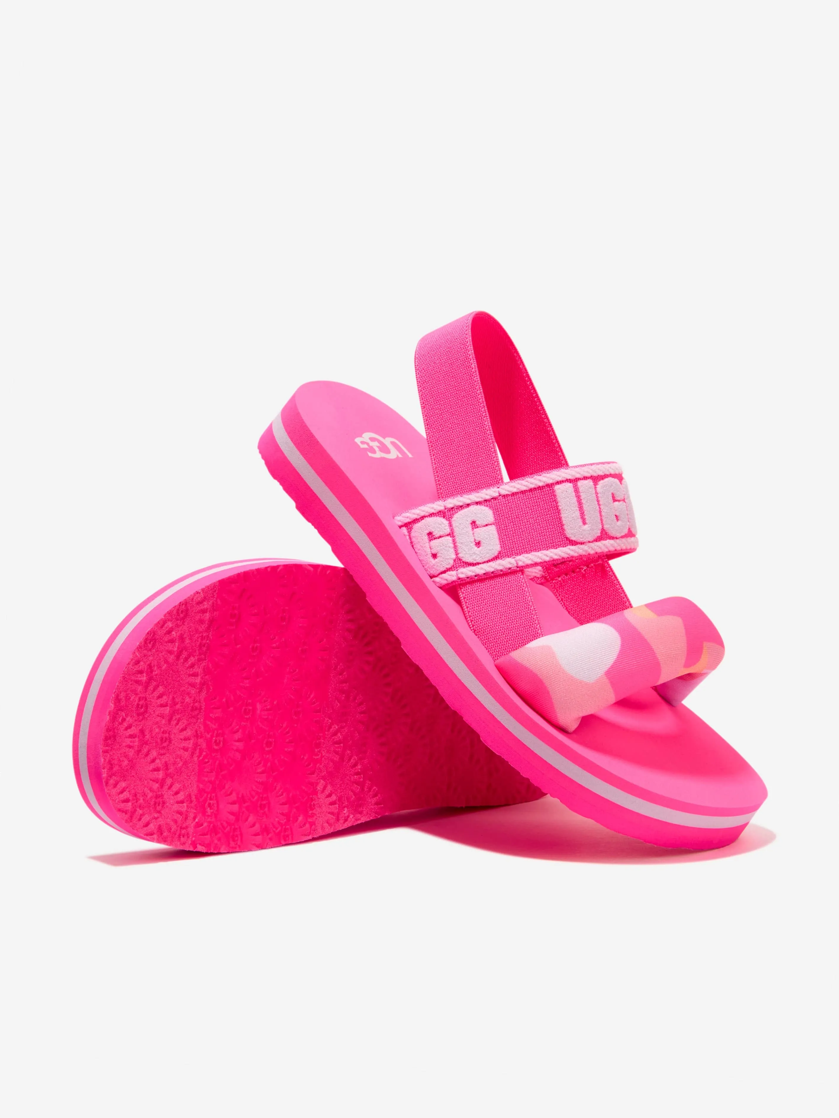 UGG Girls Zuma Sling Camopop Sandals in Pink