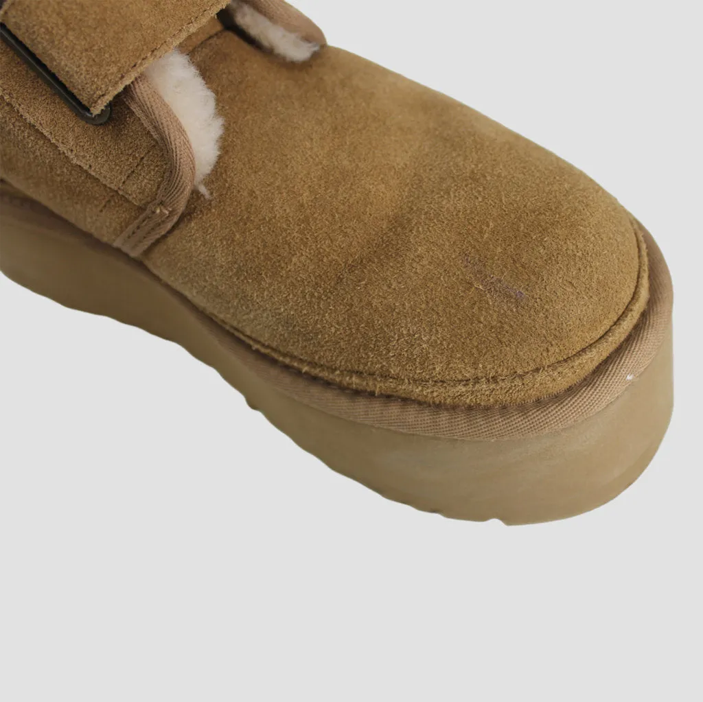 Ugg Womens Boots Neumel Platform Casual Pull On Ankle Outdoor Suede - UK 5