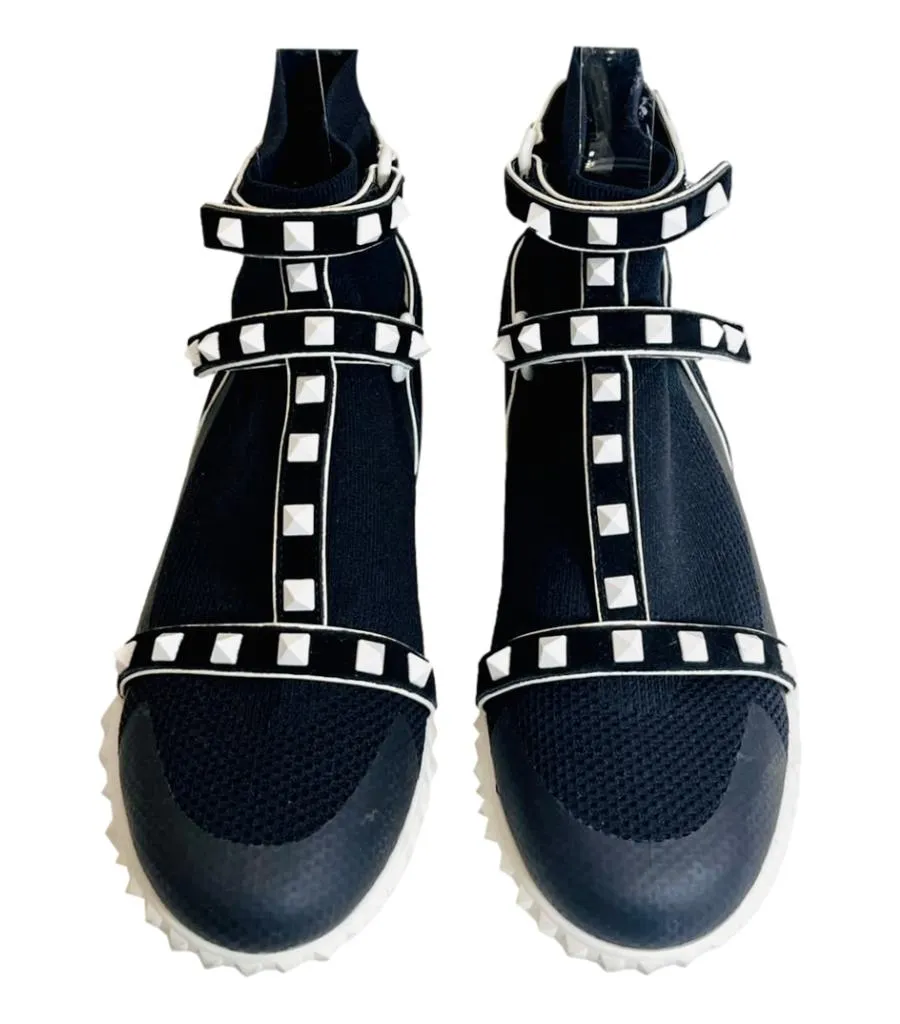 Valentino Rockstud Sock Sneakers. Size 36.5