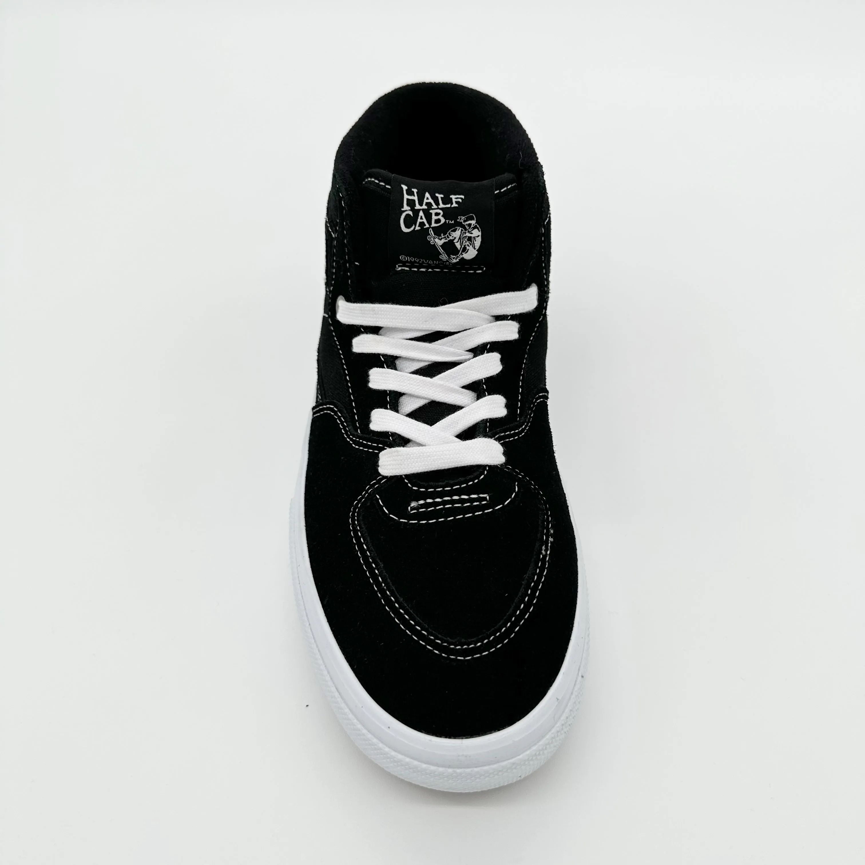 Vans Skate Half Cab Shoes-Black/White