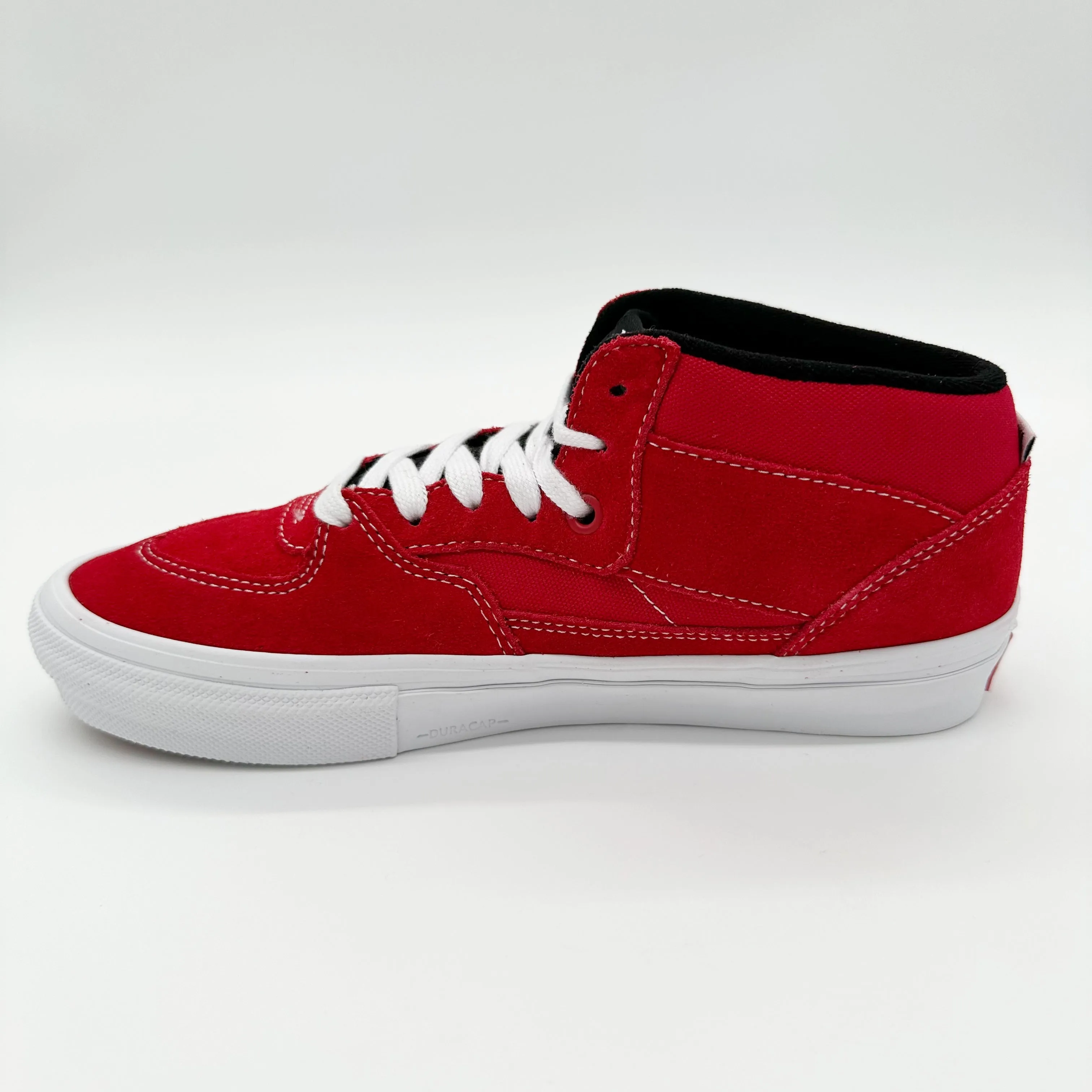 Vans Skate Half Cab Shoes- Red/White