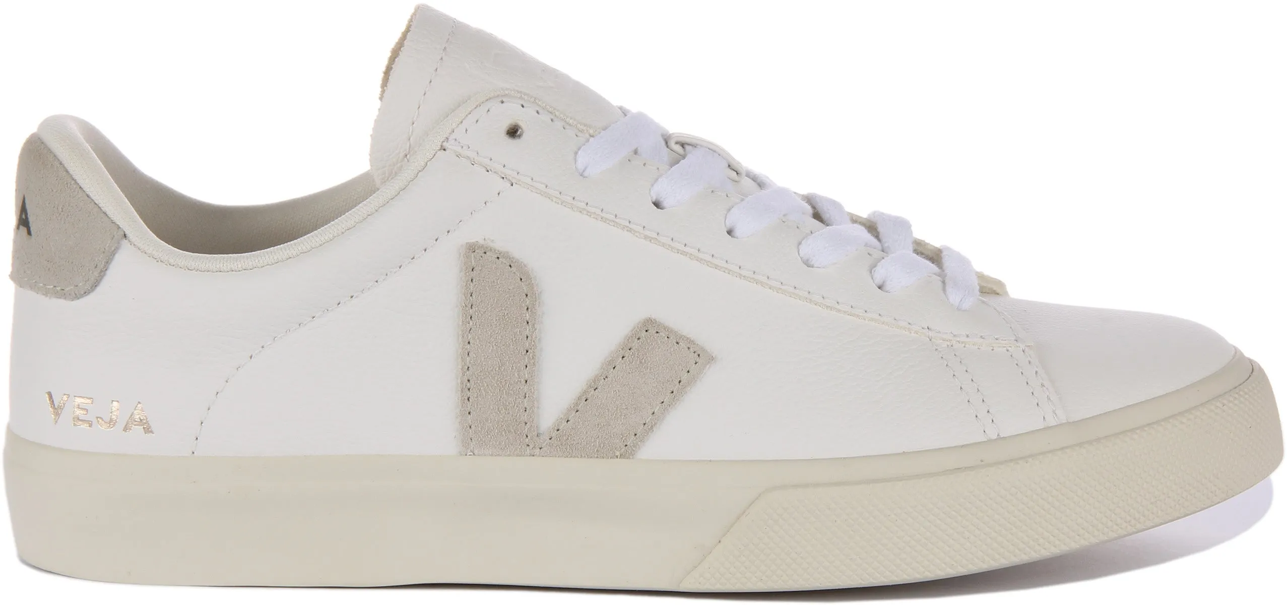 Veja Campo Chromefree In White Grey For Women