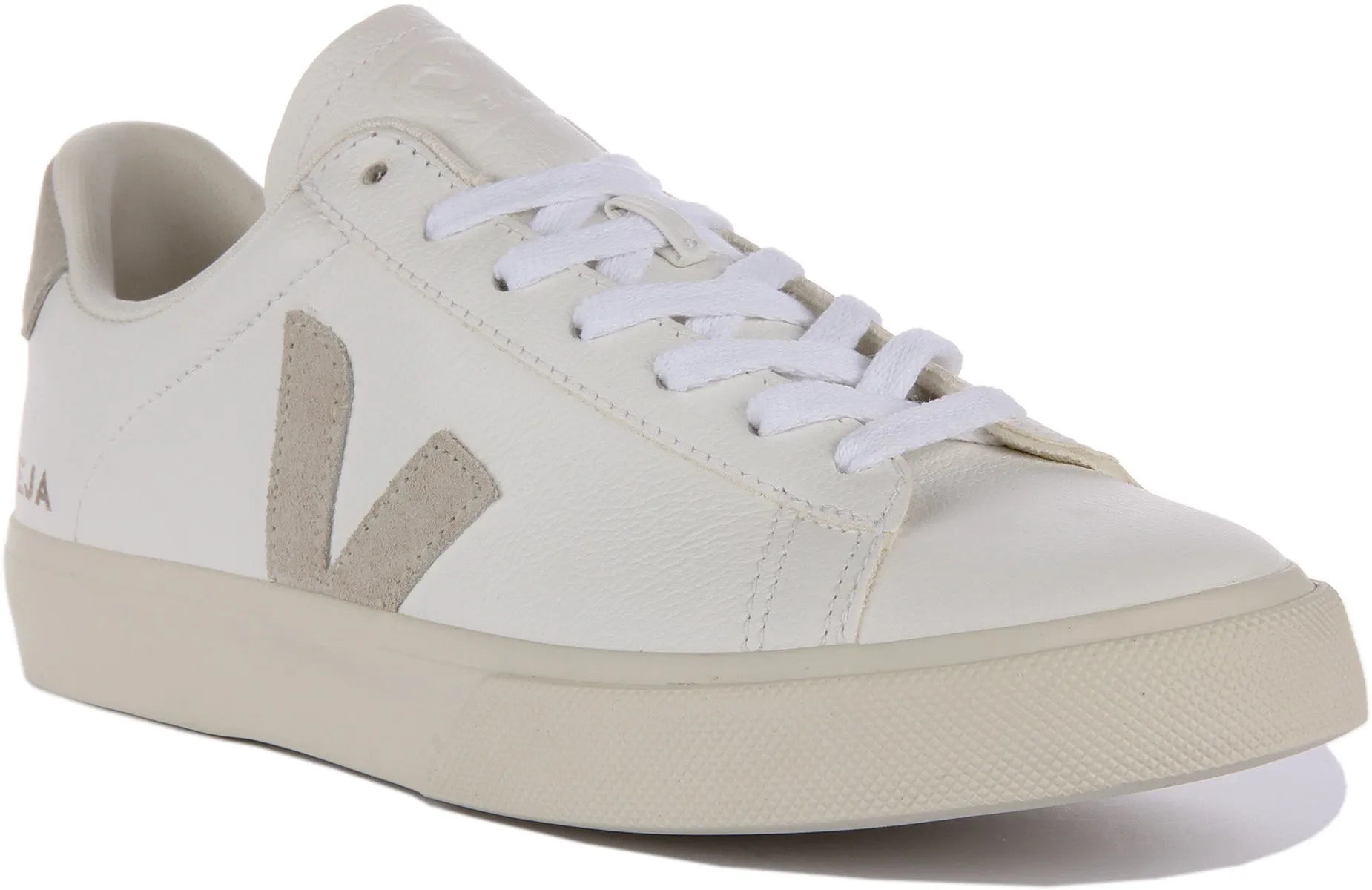 Veja Campo Chromefree In White Grey For Women