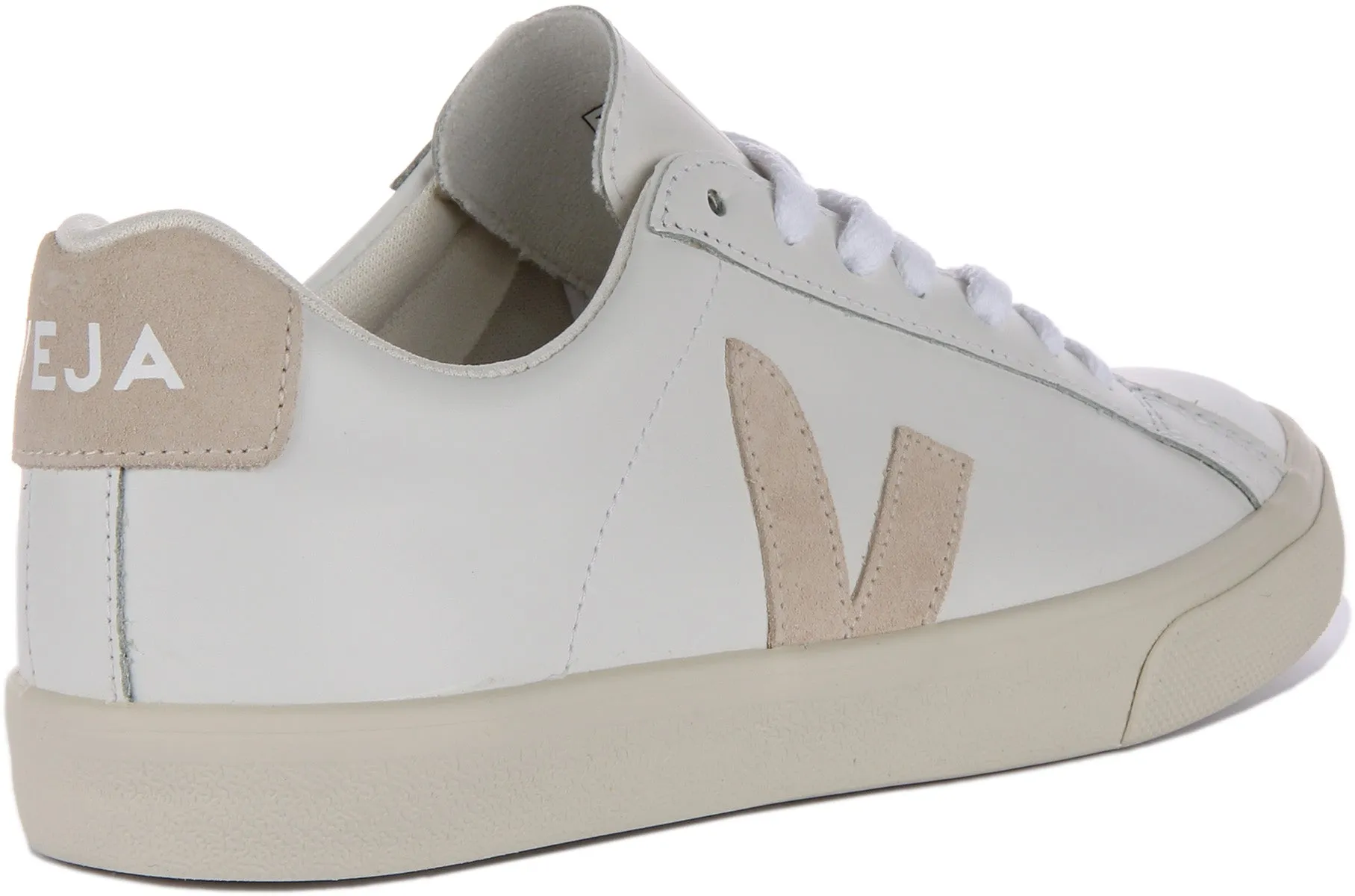 Veja Esplar Logo In White Beige For Women