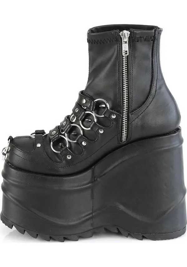 WAVE-110 [Black] | PLATFORM BOOTS [PREORDER]